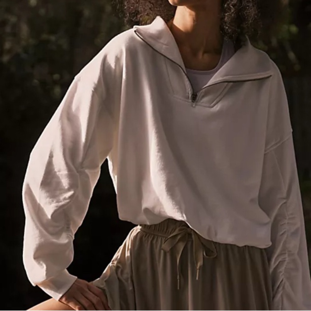 FP Movement Valley Girl White Sweatshirt